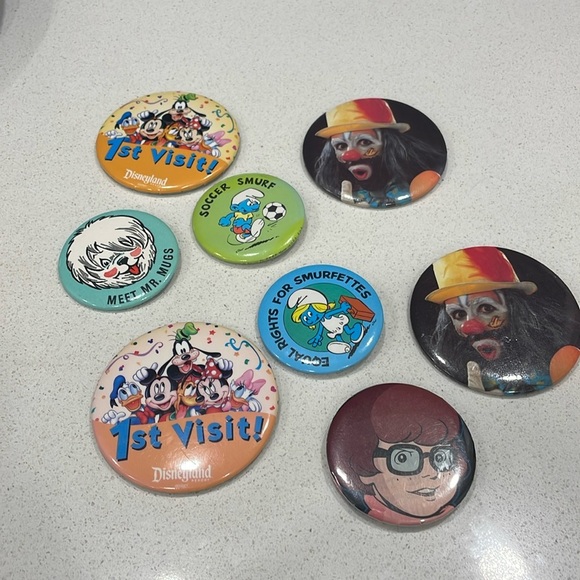 Vintage Button Pins - Picture 1 of 13